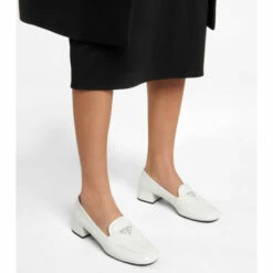 Prada Logo Leather Loafer Pumps -Cheap Prada Store unnamed file 107
