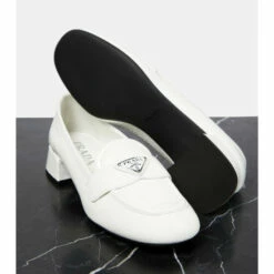 Prada Logo Leather Loafer Pumps -Cheap Prada Store unnamed file 109