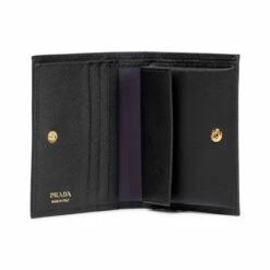 Prada Logo Saffiano Leather Wallet