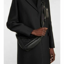 Prada Triangle Leather Shoulder Bag