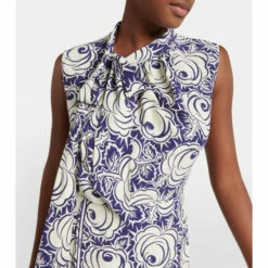 Prada Printed Pongee Midi Dress -Cheap Prada Store unnamed file 112