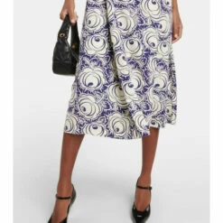 Prada Printed Pongee Midi Dress -Cheap Prada Store unnamed file 113