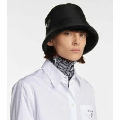 Prada Re-Nylon Shearling-lined Bucket Hat