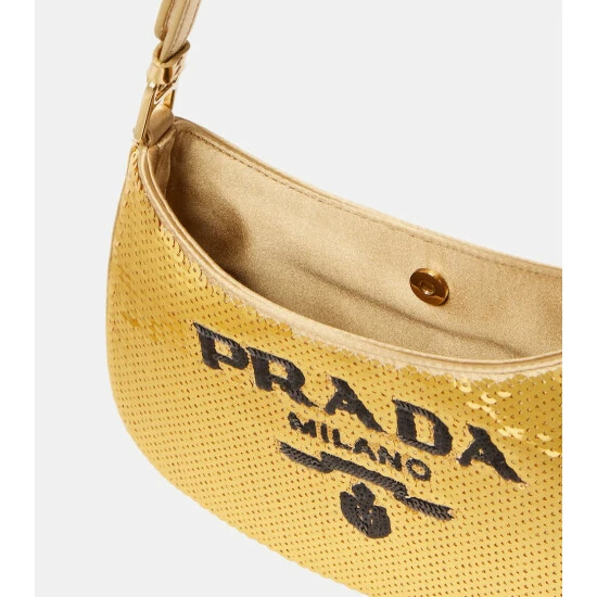 Prada Cleo Medium Sequined Shoulder Bag 4 Prada Cleo Medium Sequined Shoulder Bag - Image 2