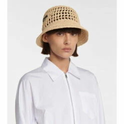 Prada Raffia Bucket Hat