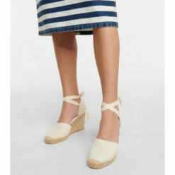 Prada Logo Embroidered Espadrille Wedges -Cheap Prada Store unnamed file 1248