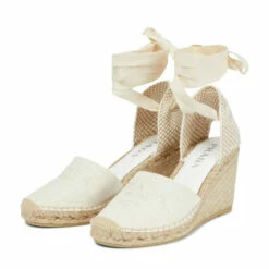 Prada Logo Embroidered Espadrille Wedges -Cheap Prada Store unnamed file 1249