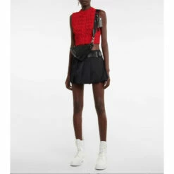 Prada Chocolate Leather-trimmed Ankle Boots