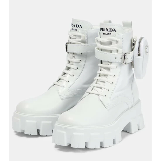 Prada Monolith Leather Ankle Boots 6 Prada Monolith Leather Ankle Boots - Image 4