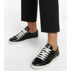 Prada Logo Leather Low-top Sneakers -Cheap Prada Store unnamed file 1341