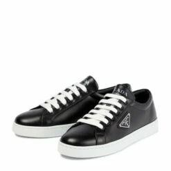 Prada Logo Leather Low-top Sneakers -Cheap Prada Store unnamed file 1342