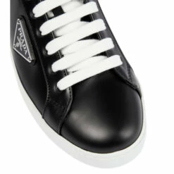 Prada Logo Leather Low-top Sneakers -Cheap Prada Store unnamed file 1343
