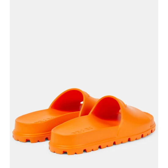 Prada Logo Rubber Slides 4 Prada Logo Rubber Slides - Image 2