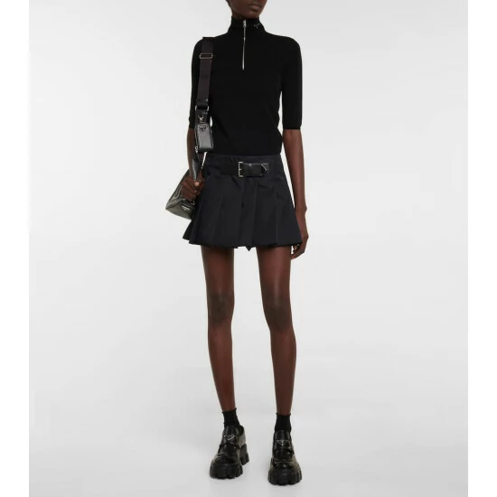 Prada Pleated Miniskirt 3 Prada Pleated Miniskirt