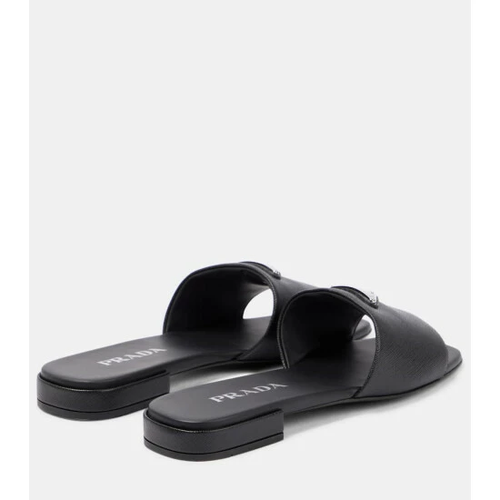 Prada Saffiano Leather Slides 4 Prada Saffiano Leather Slides - Image 2