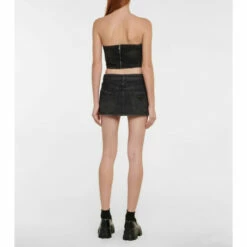 Prada Logo Denim Crop Top -Cheap Prada Store unnamed file 1439