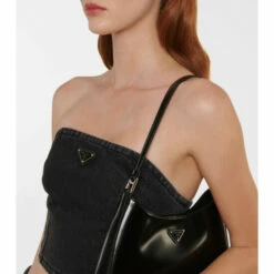 Prada Logo Denim Crop Top -Cheap Prada Store unnamed file 1441