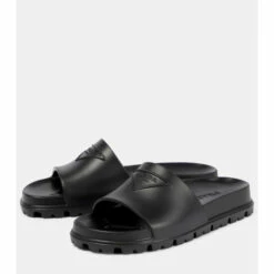 Prada Logo Rubber Slides -Cheap Prada Store unnamed file 1454