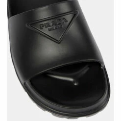 Prada Logo Rubber Slides -Cheap Prada Store unnamed file 1455