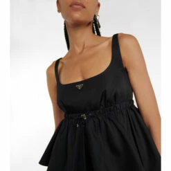 Prada Logo Peplum Top -Cheap Prada Store unnamed file 1488