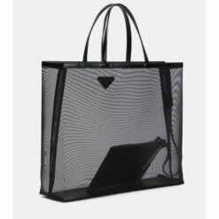 Prada Large Leather-trimmed Mesh Tote -Cheap Prada Store unnamed file 1497