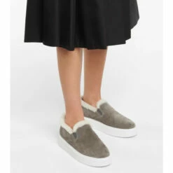 Prada Macro Shearling-lined Suede Sneakers -Cheap Prada Store unnamed file 1559