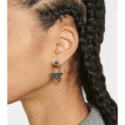 Prada Symbole Silver Earrings