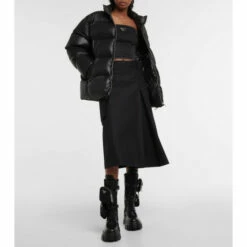 Prada Logo Denim Bustier