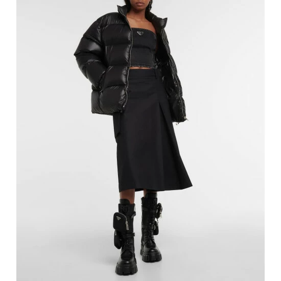 Prada Logo Denim Bustier 3 Prada Logo Denim Bustier