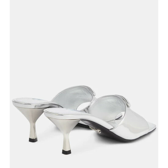 Prada Metallic Leather Sandals 4 Prada Metallic Leather Sandals - Image 2