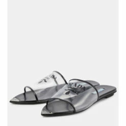 Prada Leather-trimmed Slides -Cheap Prada Store unnamed file 1650