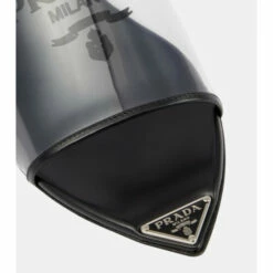 Prada Leather-trimmed Slides -Cheap Prada Store unnamed file 1651