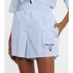 Prada Pinstriped Cotton Shorts -Cheap Prada Store unnamed file 1663