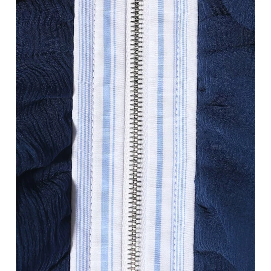 Prada Ruffle-trimmed Striped Cotton Dress 5 Prada Ruffle-trimmed Striped Cotton Dress - Image 3