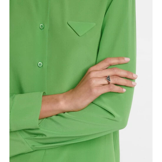 Prada Symbole Sterling Silver Ring 3 Prada Symbole Sterling Silver Ring