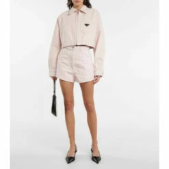 Prada High-rise Denim Shorts