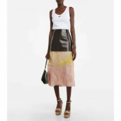 Prada Embellished Satin Platform Sandals