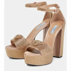 Prada Embellished Satin Platform Sandals -Cheap Prada Store unnamed file 1699