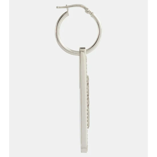 Prada Embellished Logo Single Earring 3 Prada Embellished Logo Single Earring