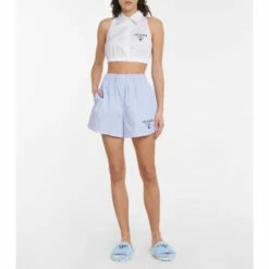 Prada Logo Terry Slides