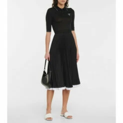 Prada Logo Quilted Leather Sandals