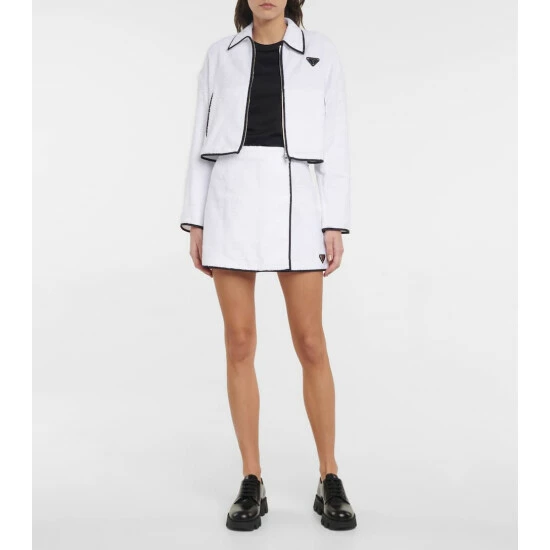 Prada Cotton Terry Miniskirt 3 Prada Cotton Terry Miniskirt