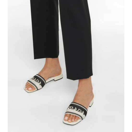 Prada Logo-embroidered Sandals 5 Prada Logo-embroidered Sandals - Image 3