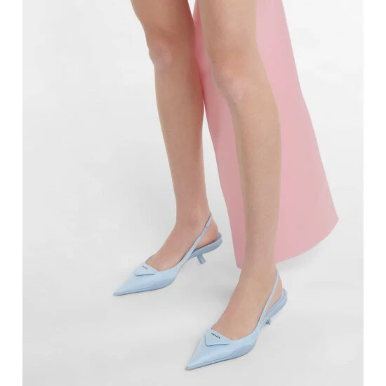 Prada Nylon Gabardine Slingback Pumps 5 Prada Nylon Gabardine Slingback Pumps - Image 3