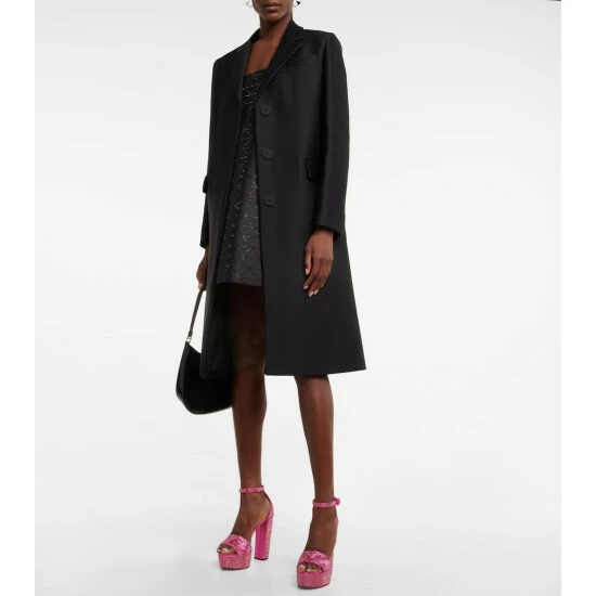 Prada Embellished Satin Platform Sandals 3 Prada Embellished Satin Platform Sandals