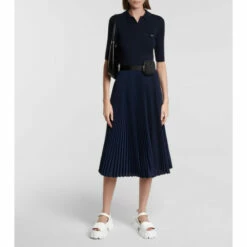 Prada Brushed Leather Platform Sandals