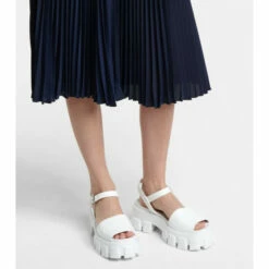 Prada Brushed Leather Platform Sandals -Cheap Prada Store unnamed file 1844