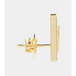 Prada Logo Zirconia Earrings