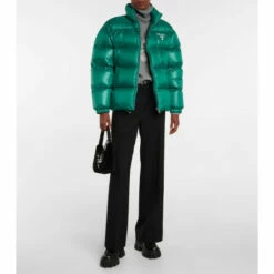 Prada Logo Puffer Down Jacket