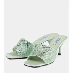 Prada Crystal-embellished Satin Mules -Cheap Prada Store unnamed file 1899